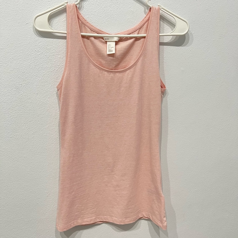 H&M Basics Blush Tank Top